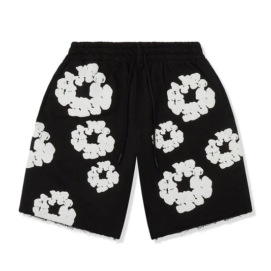 Denim tears short black and white