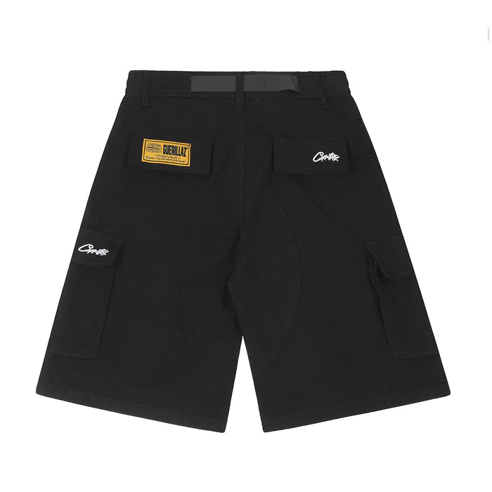 Corteiz Alcatraz Cargo Shorts Yellow