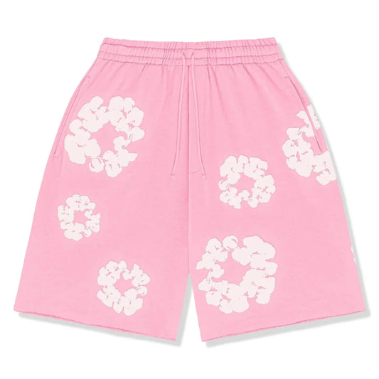 Denim tears short pink and white